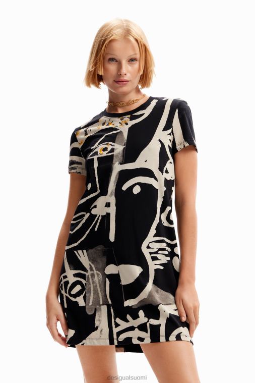 kasvot mini t-paitamekko Desigual naiset F4V0444 vaatetus