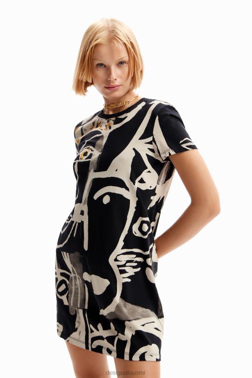 kasvot mini t-paitamekko Desigual naiset F4V0444 vaatetus