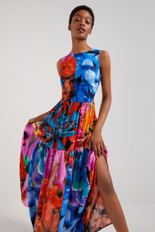 kukka leikattu mekko Desigual naiset F4V04482 vaatetus