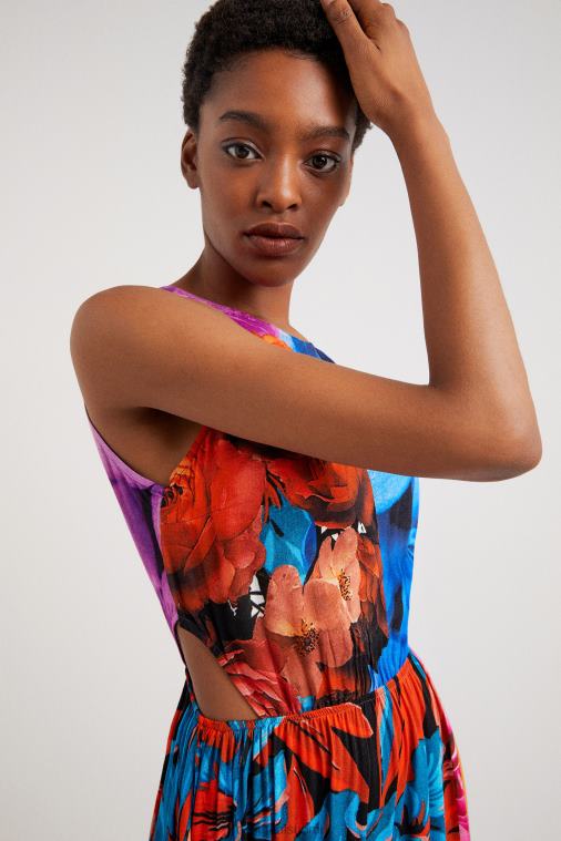 kukka leikattu mekko Desigual naiset F4V04482 vaatetus
