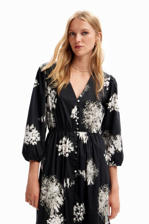 kukkainen midi-paitamekko Desigual naiset F4V04139 vaatetus