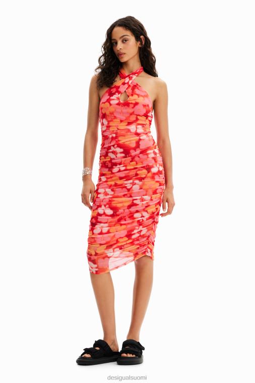 kukkariimuinen midi-mekko Desigual naiset F4V04364 vaatetus