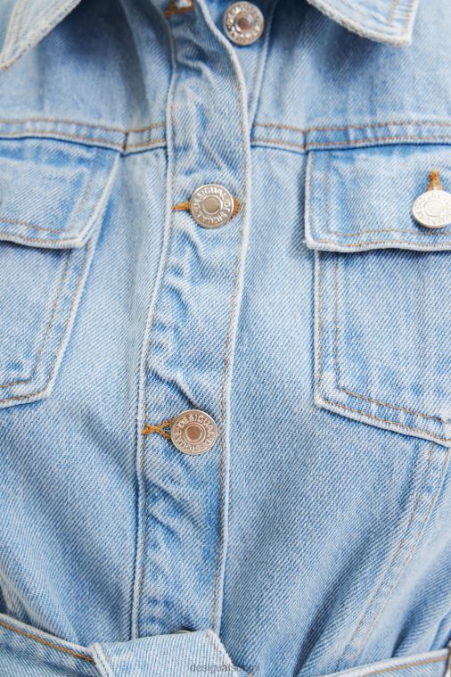 lyhyt denim päivänkakkara mekko Desigual naiset F4V04931 vaatetus