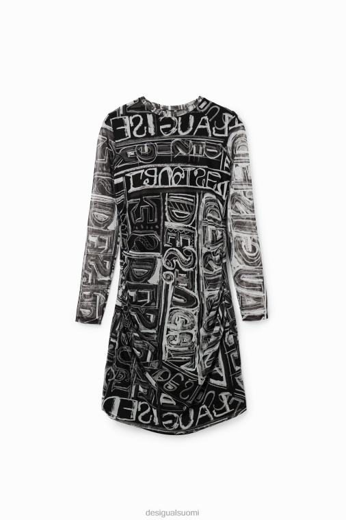 lyhyt kapea tyllimekko Desigual naiset F4V04585 vaatetus