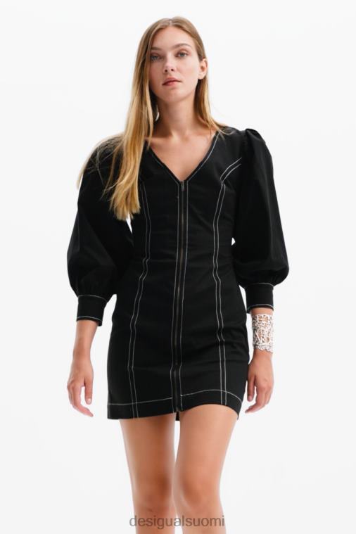 lyhyt kapea vetoketjumekko Desigual naiset F4V04220 vaatetus