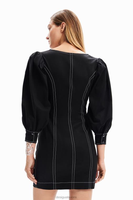 lyhyt kapea vetoketjumekko Desigual naiset F4V04220 vaatetus