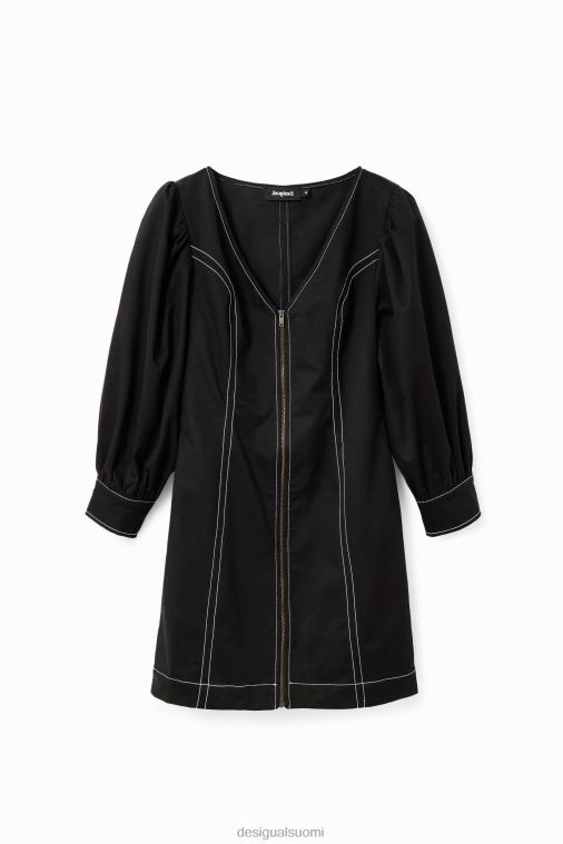 lyhyt kapea vetoketjumekko Desigual naiset F4V04220 vaatetus