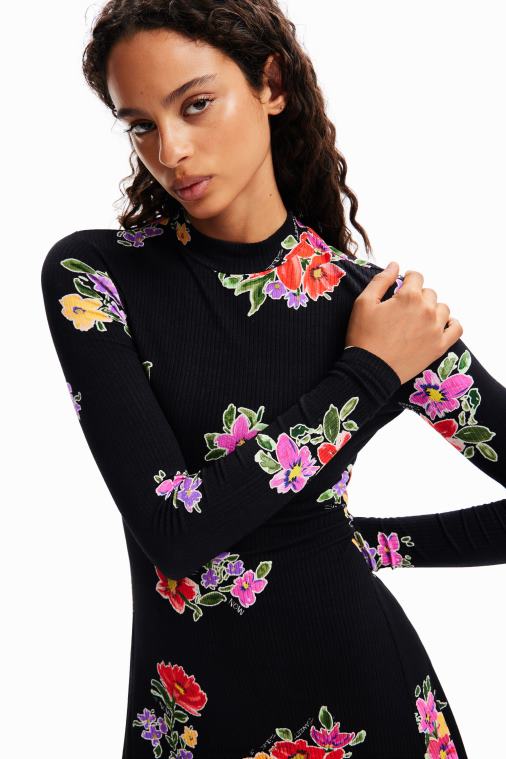 lyhyt kukkainen luistelijamekko Desigual naiset F4V0417 vaatetus