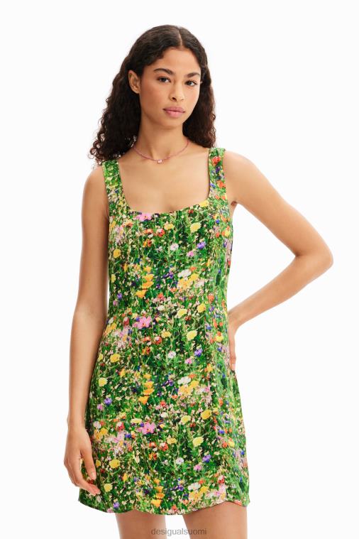 lyhyt kukkainen mekko Desigual naiset F4V04381 vaatetus