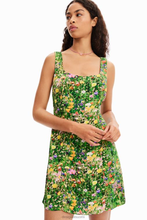 lyhyt kukkainen mekko Desigual naiset F4V04381 vaatetus
