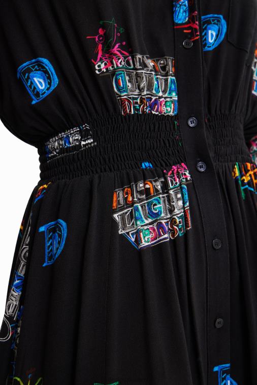 lyhyt kuvitus paitamekko Desigual naiset F4V04719 vaatetus