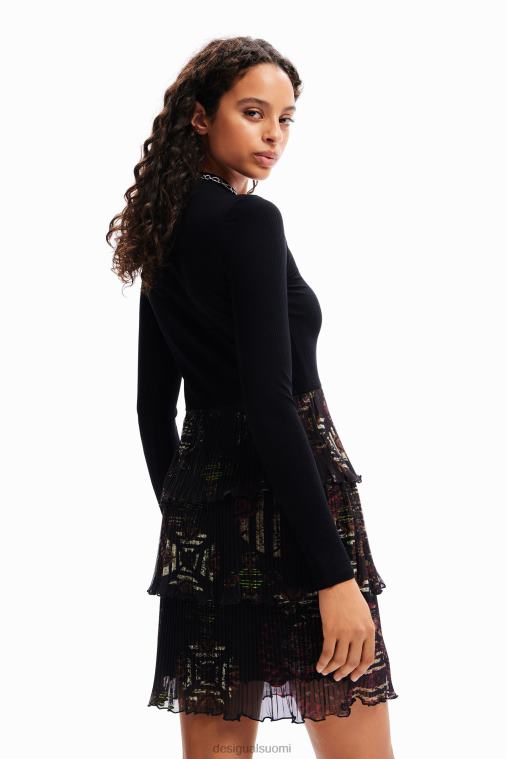 lyhyt laskostettu mekko Desigual naiset F4V0416 vaatetus