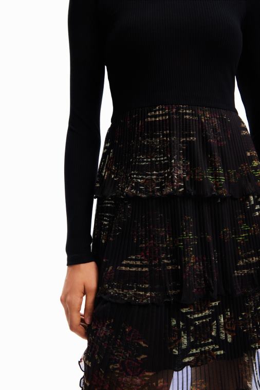 lyhyt laskostettu mekko Desigual naiset F4V0416 vaatetus