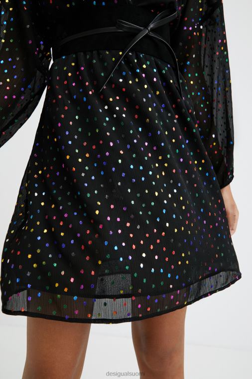 lyhyt mekko tylli Desigual naiset F4V041102 vaatetus