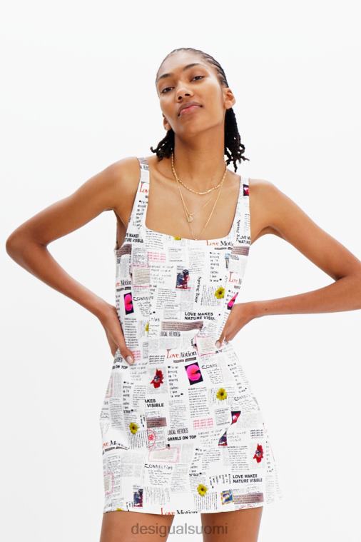 lyhyt nauhallinen sanomalehtimekko Desigual naiset F4V04291 vaatetus