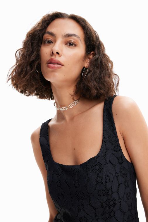 lyhyt pitsimekko Desigual naiset F4V04508 vaatetus