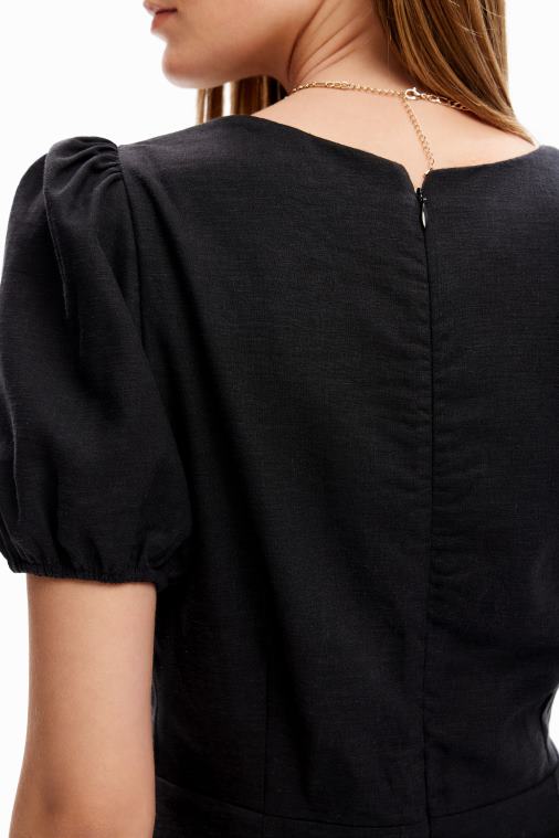 lyhyt puhvihihainen mekko Desigual naiset F4V04186 vaatetus