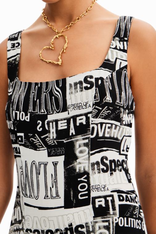 lyhyt sanomalehtimekko Desigual naiset F4V04297 vaatetus