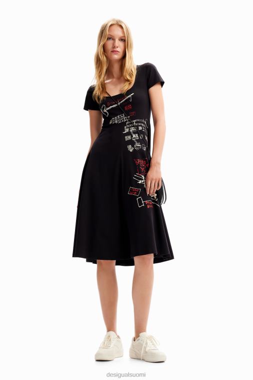 lyhyt taiteellinen mekko Desigual naiset F4V04178 vaatetus