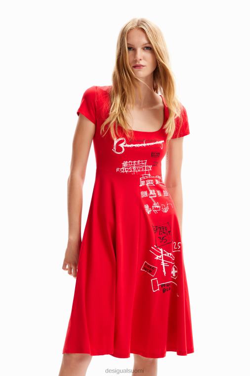 lyhyt taiteellinen mekko Desigual naiset F4V04829 vaatetus