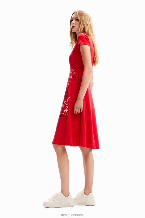 lyhyt taiteellinen mekko Desigual naiset F4V04829 vaatetus