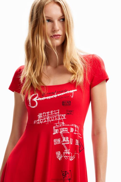 lyhyt taiteellinen mekko Desigual naiset F4V04829 vaatetus