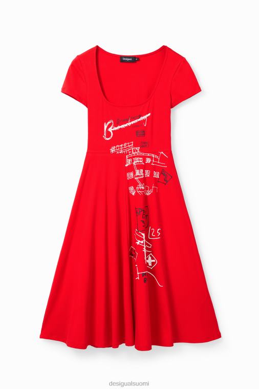 lyhyt taiteellinen mekko Desigual naiset F4V04829 vaatetus