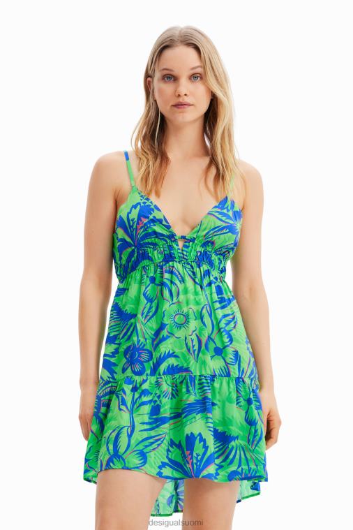 lyhyt trooppinen leikkausmekko Desigual naiset F4V04874 vaatetus