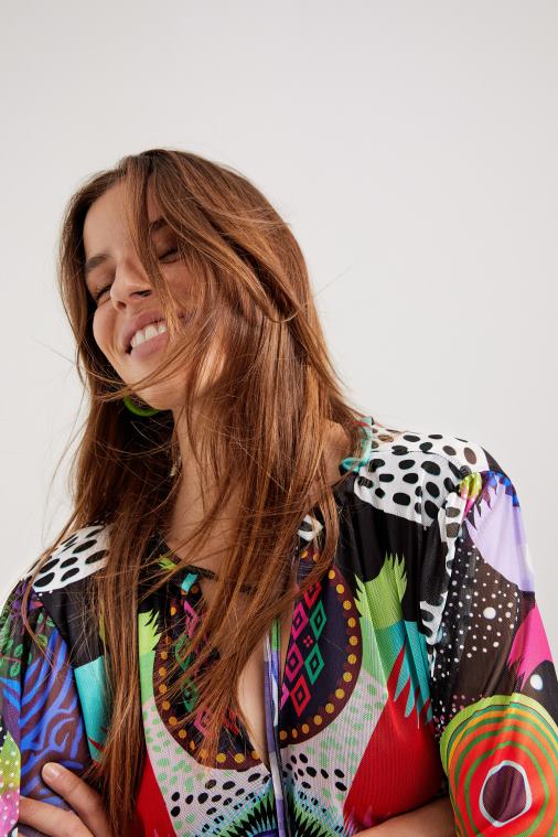 m. Christian Lacroix -kerroksinen mekko Desigual naiset F4V04685 vaatetus