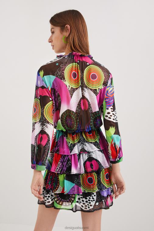 m. Christian Lacroix -kerroksinen mekko Desigual naiset F4V04685 vaatetus