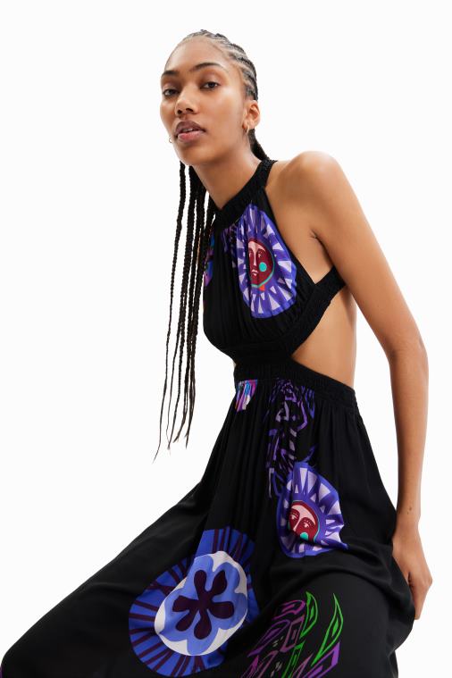 m. christian lacroix leikattu midi-mekko Desigual naiset F4V04932 vaatetus