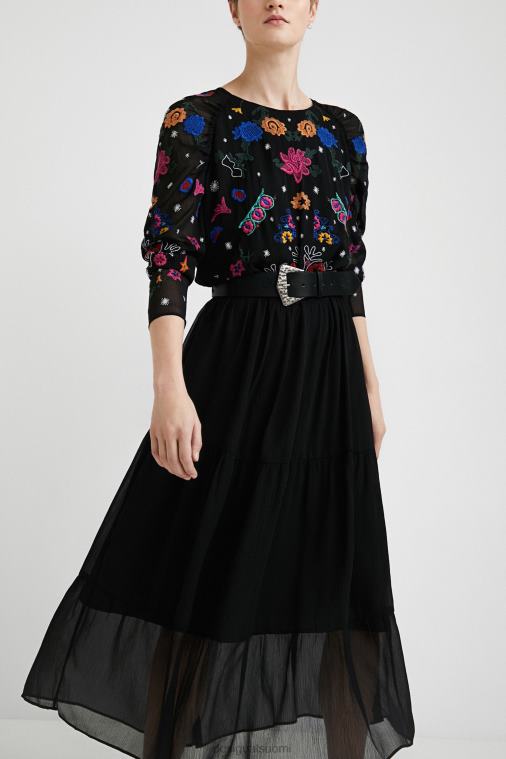 midi-mekko tylli Desigual naiset F4V041094 vaatetus