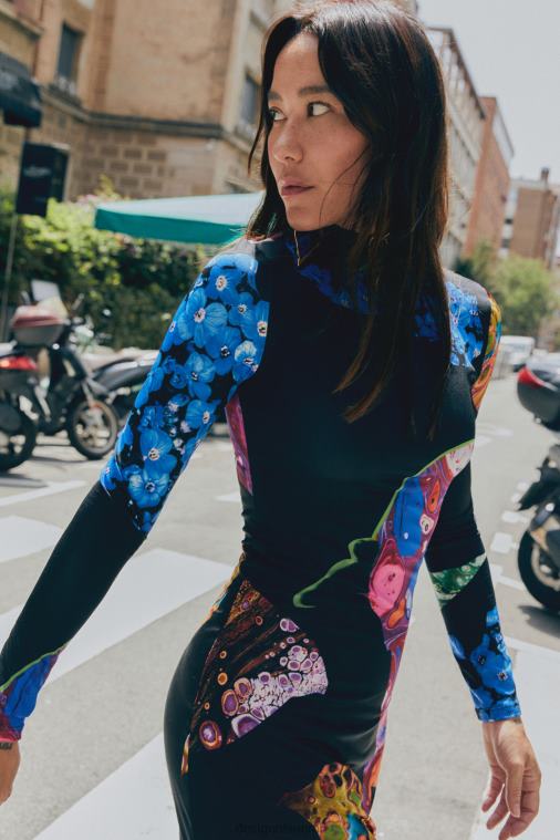 ohut mineraalinen midi-mekko Desigual naiset F4V0422 vaatetus