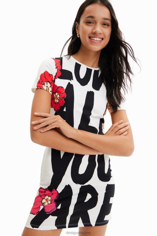 ohut viesti-t-paitamekko Desigual naiset F4V04325 vaatetus