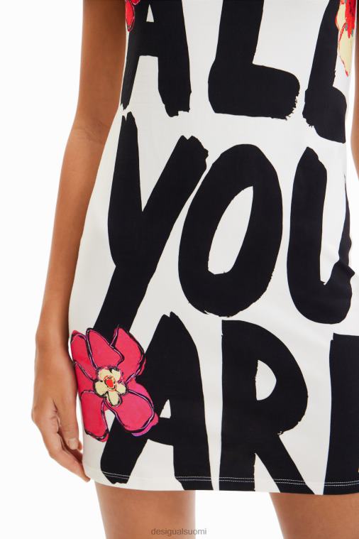 ohut viesti-t-paitamekko Desigual naiset F4V04325 vaatetus