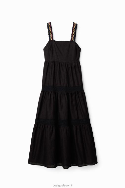 pitkä brodeerattu mekko Desigual naiset F4V04586 vaatetus