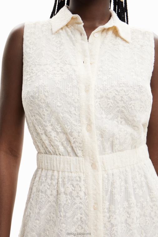 pitkä kirjailtu paitamekko Desigual naiset F4V04691 vaatetus