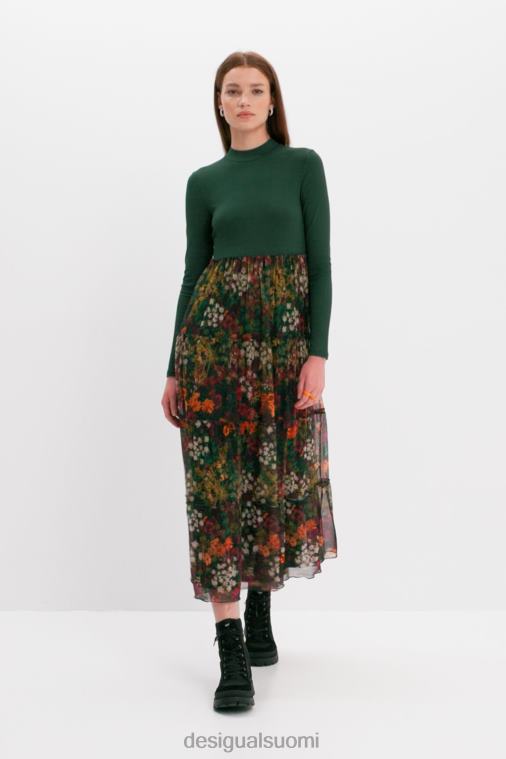 pitkä mekko tyllihameella Desigual naiset F4V041003 vaatetus