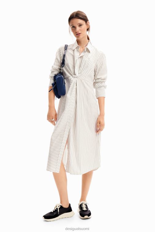 raidallinen midi-paitamekko Desigual naiset F4V04226 vaatetus