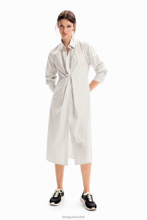 raidallinen midi-paitamekko Desigual naiset F4V04226 vaatetus