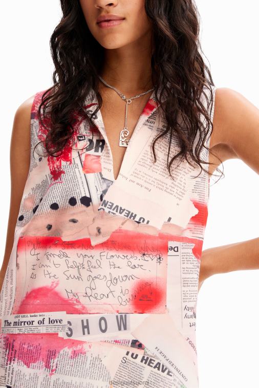 sanomalehti poolomekko Desigual naiset F4V04100 vaatetus