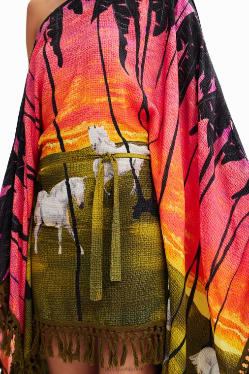 stella jean lyhyt poncho mekko Desigual naiset F4V04333 vaatetus