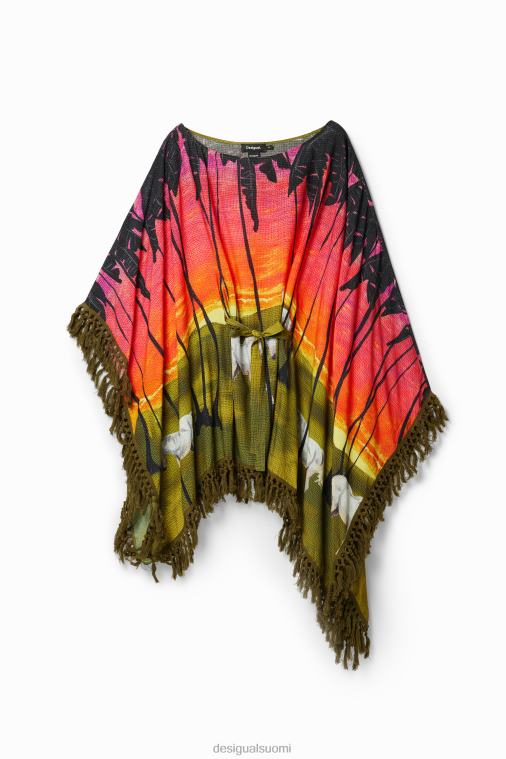 stella jean lyhyt poncho mekko Desigual naiset F4V04333 vaatetus
