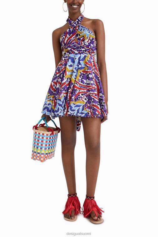 stella jean lyhyt rusetti mekko Desigual naiset F4V04708 vaatetus