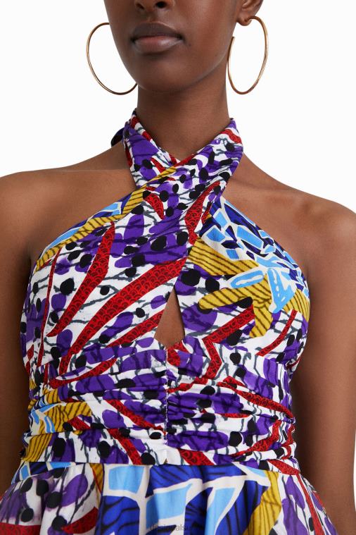 stella jean lyhyt rusetti mekko Desigual naiset F4V04708 vaatetus