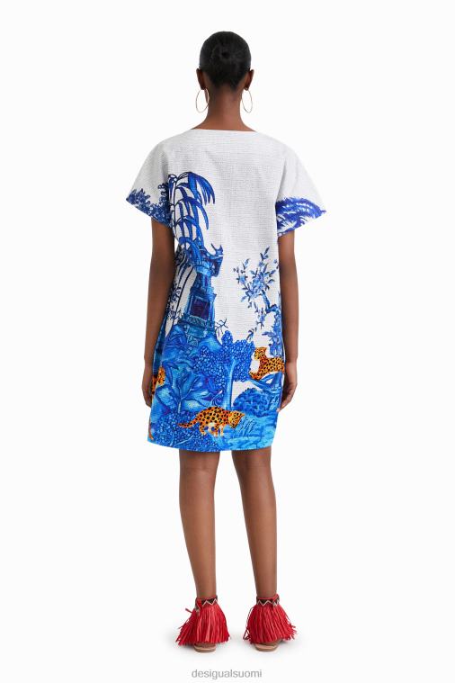 stella jean lyhyt tunika Desigual naiset F4V041071 vaatetus