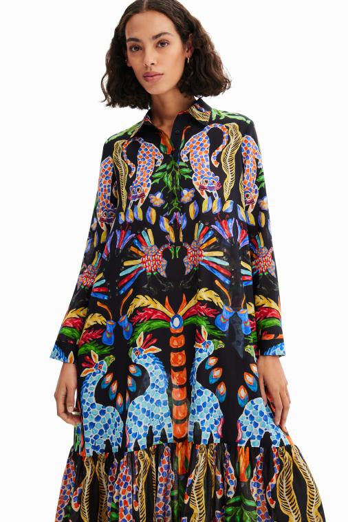 stella jean maxi paitamekko Desigual naiset F4V0420 vaatetus