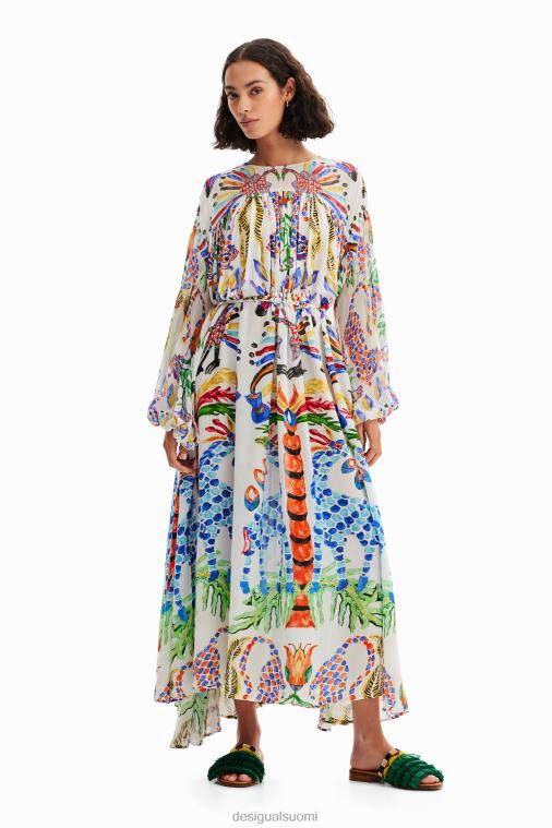 stella jean maxi tunika mekko Desigual naiset F4V04110 vaatetus