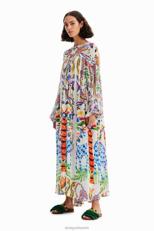 stella jean maxi tunika mekko Desigual naiset F4V04110 vaatetus