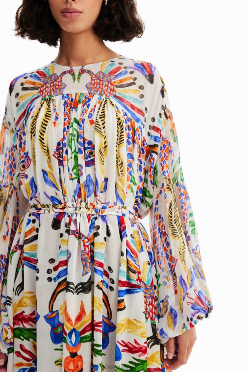 stella jean maxi tunika mekko Desigual naiset F4V04110 vaatetus